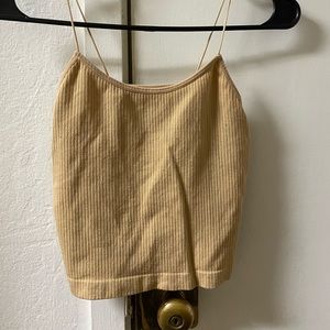 Tan crop top